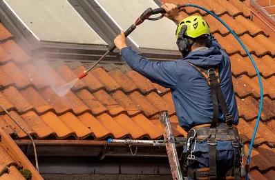 Démoussage et hydrofuge de toiture à Ploudalmézeau